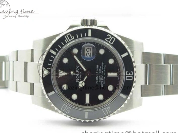 MiroTime 0217 DailyWear Submariner 116610 LN Black Ceramic 316L Bp Maker 1:1 Best Edition Black Dial on SS Bracelet SA3135 V 3019
